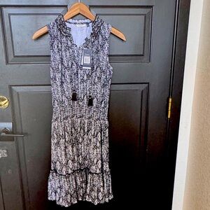 New with Tags Cabana Life Black & White Dress Size Small